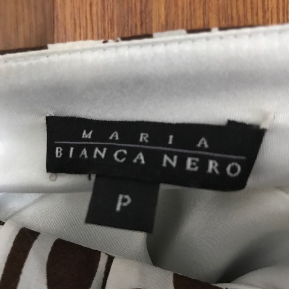 Brown/ white strapless party dress - Picture 3 of 3